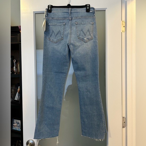 NWT Mother The Insider High Waist Crop Step Fray Hem Jeans (27) - Picture 6 of 7
